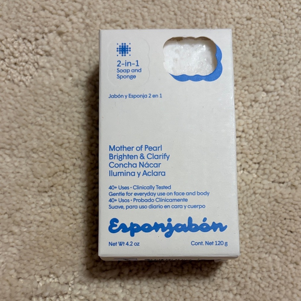 Mother of Pearl 2-in-1 Soap and Sponge